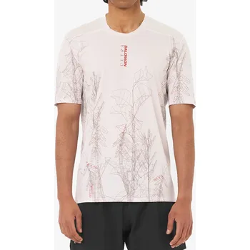 Pánské oblečení Rychleschnoucí triko Salomon S/Lab Ultra TEE AOP - lilac ash