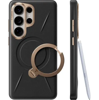 Pouzdro na mobilní telefon Torras - Řada QPRO Leather - Samsung Galaxy S26 Ultra - černá barva