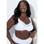 Ulla Popken, Plus size Podprsenka s kosticemi, krajková stuha, měkké košíčky, C-G pro plnoštíhlé nadměrná velikost, 836769200-1087, bílý, 120C, Nadměrné velikosti, Plus size oblečení, Oblečení pro boubelky, Oblečení pro baculky, Oblečení pro plnoštíhlé, O