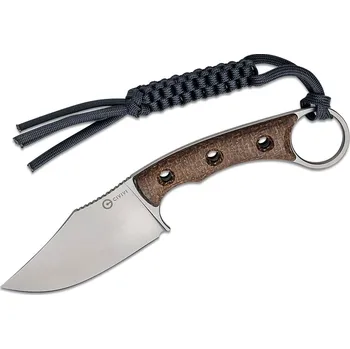 lovecký nůž CIVIVI Midwatch Stříbrná/Hnědá Micarta C20059B-2