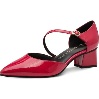 Dámská zimní obuv DÁMSKÉ LODIČKY MARCO TOZZI 2-24406-46 520 ČERVENÁ Barva: ČERVENÁ, Velikost: 40