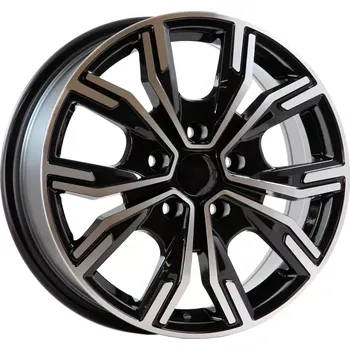 Alu kolo Alu kola Racing Line 6408, 16x6.5 5x114.3 ET45, černá + leštění (zátěžová)