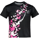 Dětské funkční triko premium ALTISPORT VOJ/ALK022TR01 ČERNÁ/RŮŽOVÁ 122