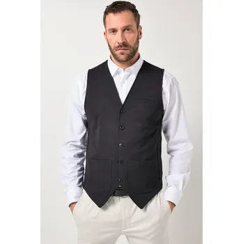 Pánská vesta JP1880, Plus size Tepláková vesta JP1880, Business, žíhaná teplákovina, do 8XL pro plnoštíhlé nadměrná velikost, 846089100-1457, černý, L, Plus size oblečení, Oblečení pro vysoké muže, Nadměrné velikosti, Oblečení pro plnoštíhlé.