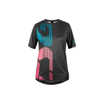 Cyklistické oblečení Dres dámský TSG Trio Jersey krátký rukáv ocean cedar black, S