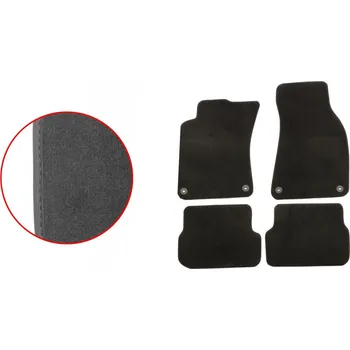 Autodoplněk ACI textilní koberce pro AUDI A6 08-11 EXCLUSIVE (pro kulaté příchytky) sada 4 ks