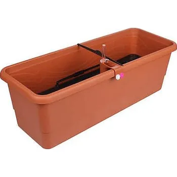 Truhlík PLASTKON Gardenie Smart samozavlažovací truhlík terakota Délka: 80 cm