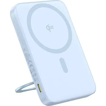 Powerbanka Powerbanka Baseus se stojánkem PicoGo Qi2 5000mAh 20W (modrá)