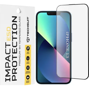 Techsuit - Tvrzené sklo ESD sklo - iPhone 13 Pro - černé