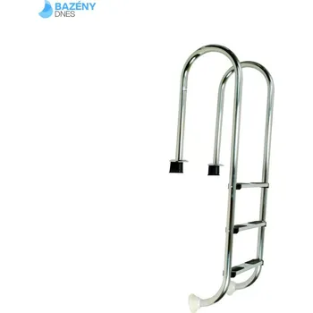 Žebřík nerez Muro (Slim) s pouzdrem 3 stupňový, AISI 304