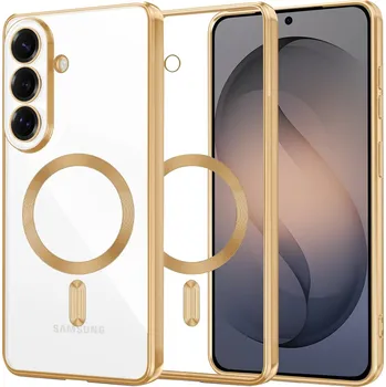 Pouzdro na mobilní telefon Techsuit - Luxusní křišťálový MagSafe - Samsung Galaxy S26 - zlatý