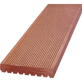 Terasové prkno BANGKIRAI - 25x145 mm (délky od 2150 - do 5190 mm), oboustranně drážkované Délka prkna: 1000 mm