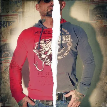 Pánská mikina Pánská mikina Yakuza 2v1 HOB-530 red/ midnight navy velikost: XXL