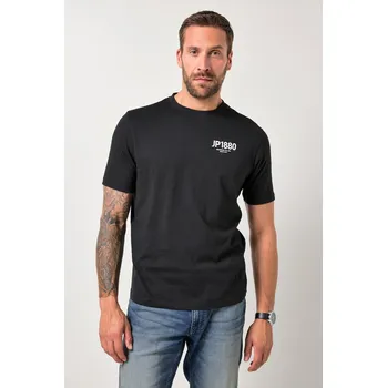 Pánské tričko JP1880, Plus size Tričko JP1880, krátké rukávy, logo, do 8XL pro plnoštíhlé nadměrná velikost, 846675100-1455, černý, 6XL, Plus size oblečení, Oblečení pro vysoké muže, Nadměrné velikosti, Oblečení pro plnoštíhlé.