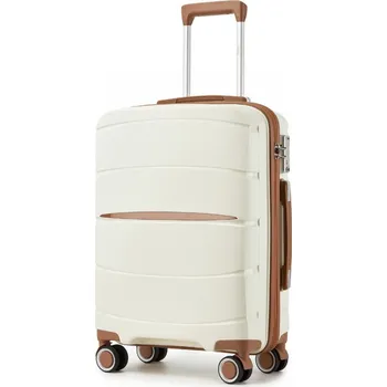 KONO 2591 Kufr spinner 55 cm, krémový