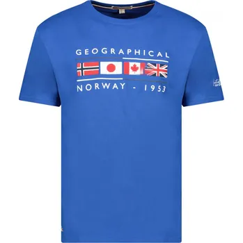 Pánské oblečení GEOGRAPHICAL NORWAY tričko pánské JESTAURANT MEN L modrá