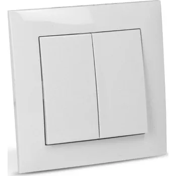 vypínač ENTAC Vypínač dvoupólový, bílý