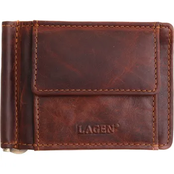 Peněženka Pánská kožená dolarka Lagen 6596 tmavě hnědá