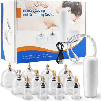 Masáž Sada elektrických vakuových masážních baněk Smart, 12ks