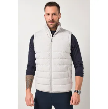 Pánská bunda JP1880, Plus size Vesta JP1880, břišní střih, kolekce outdoor, stojáček, do 8XL pro plnoštíhlé nadměrná velikost, 846034307-1907, šedý, 8XL, Plus size oblečení, Oblečení pro vysoké muže, Nadměrné velikosti, Oblečení pro plnoštíhlé.