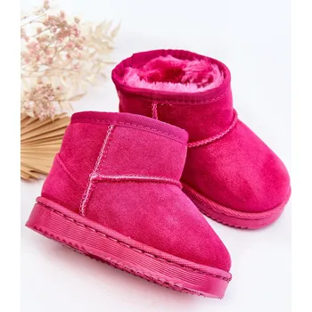 Dívčí sněhule Dětské zateplené sněhové botky Fuksja Gooby 32