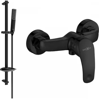Vodovodní baterie MEXEN Fabia DB72 sprchová baterie s příslušenstvím, černá (74654DB72-70)