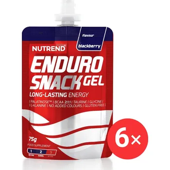 Energetický nápoj Nutrend Endurosnack sáček 6 x 75 g, ostružina