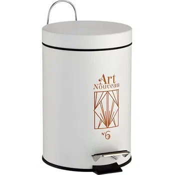 Odpadkový koš Odpadkový koš ART DECO 3 L bílý