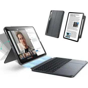 Pouzdro na mobilní telefon ESR - Pouzdro s klávesnicí Shift - iPad Air 13 (2024) - tmavě šedé