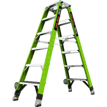 Žebřík Profesionální, nevodivý, oboustranný žebřík DS-XL 6'