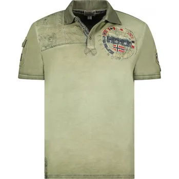 Pánské oblečení GEOGRAPHICAL NORWAY polokošile pánská KINFLAT MEN S Khaki