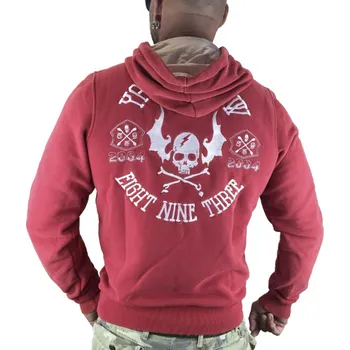 Pánská mikina Pánská mikina Yakuza HOB-7022 ribbon red velikost: 6XL