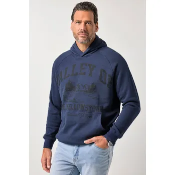 Pánská mikina JP1880, Plus size Mikina s kapucí JP1880, tepláková, klokaní kapsa, do 8XL pro plnoštíhlé nadměrná velikost, 834253130-1454, modrý, 5XL, Plus size oblečení, Oblečení pro vysoké muže, Nadměrné velikosti, Oblečení pro plnoštíhlé.