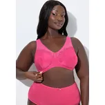 Ulla Popken, Plus size Odlehčující podprsenka Kelly, bez kostic, krajka pro plnoštíhlé nadměrná velikost, 659343532-1139, růžový, 120G, Nadměrné velikosti, Plus size oblečení, Oblečení pro boubelky, Oblečení pro baculky, Oblečení pro plnoštíhlé, Oblečení