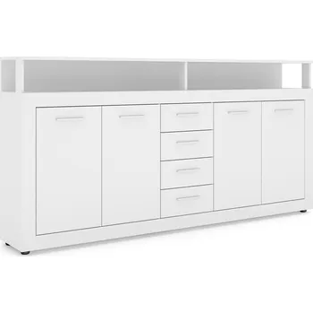 Komoda Komoda Luna 190 cm bílá