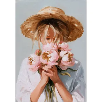 Obraz Obraz na plátně Estelle, 100 × 70 cm, ručně malovaný&nbsp;CA-18709