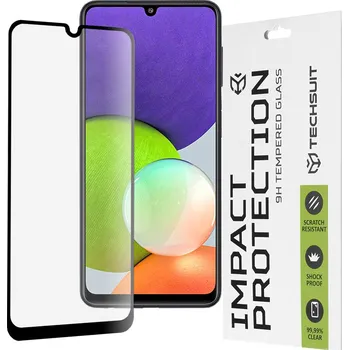 Techsuit - Tvrzené sklo 111D Full Cover / Full Glue Glass - Samsung Galaxy M22 4G - černý