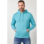 JP1880, Plus size Mikina JP1880, kapuce, klokaní kapsa, do 8XL pro plnoštíhlé nadměrná velikost, 825950714-1456, tyrkysový, 7XL, Plus size oblečení, Oblečení pro vysoké muže, Nadměrné velikosti, Oblečení pro plnoštíhlé.