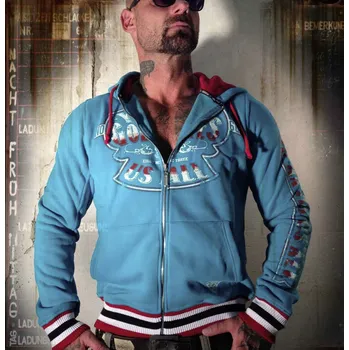 Pánská mikina Pánská mikina Yakuza HZB-431 lake blue velikost: XXL