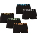 5PACK pánské boxerky UNCS černé (24Z287PSPP)
