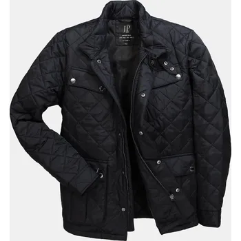 JP1880, Plus size Prošívaná bunda JP1880, stojáček, mnoho kapes, do 8XL pro plnoštíhlé nadměrná velikost, 834387100-1452, černý, 3XL, Plus size oblečení, Oblečení pro vysoké muže, Nadměrné velikosti, Oblečení pro plnoštíhlé.