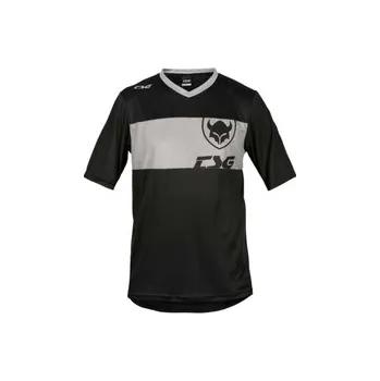 cyklistický dres Dres TSG Waft Jersey krátký rukáv black grey, L