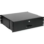 Roline Uzamykatelná zásuvka do 19" rozvaděče, 3U, 400 mm, černá