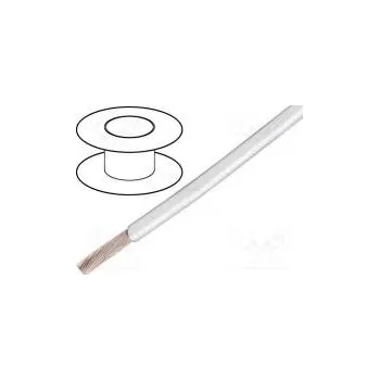 elektrický kabel Vodič EcoWire lanko Cu 28AWG bílá MPPE 600V 30,5m