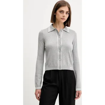 Dámský svetr Kardigan s příměsí vlny Guess Jeans W5YR32.Z3HO2 šedá 09X, vel. L