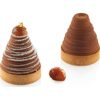 Nádoba na pečení Silikonová forma Silikomart - KIT TARTE RING SADA SILIKON A RÁFKY - ALBIA pr.70mm