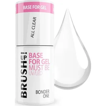 Lak na nehty BRUSH UP!&nbsp;Base for Gel Must Be: Bonder One&nbsp;All Clear, 5g