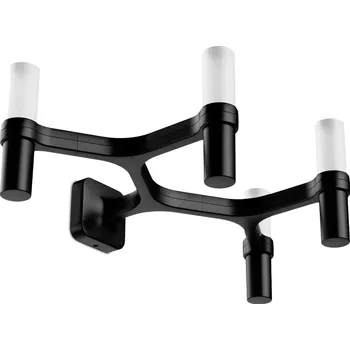Nemo Crown wall, černé nástěnné svítidlo, 4x25W G9, šírka 48cm