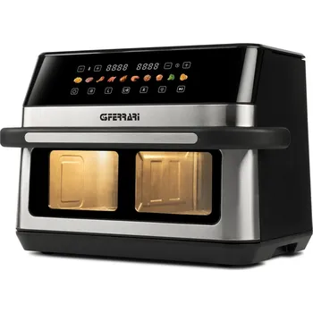 fritéza G3 Ferrari G10223 fritovací hrnec Dvojitý 12 l Samostatné 2200 W Horkovzdušná fritéza Černá, Nerezov