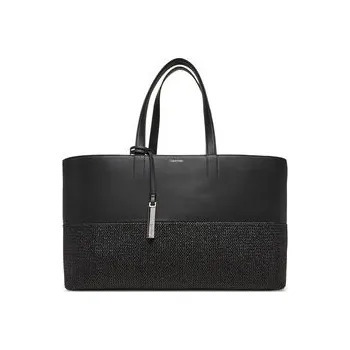 Kabelka Kabelka Calvin Klein Ck Mixmedia Shopper_Raffia K60K613167 Černá OS